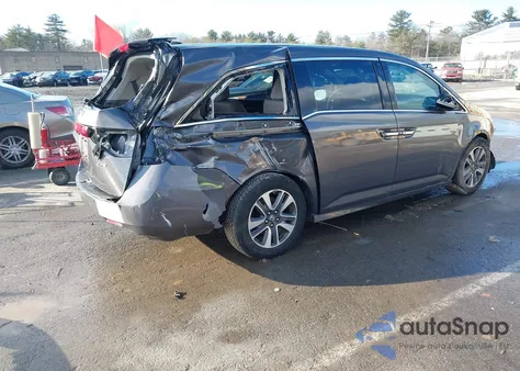2014 Honda Odyssey Touring/Touring Elite from USA, damaged, VIN 5FNRL5H9XEB087655